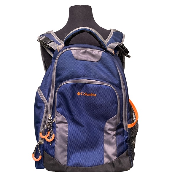 Columbia Blue Orange Grey Summit Rush Backpack - Picture 1 of 12